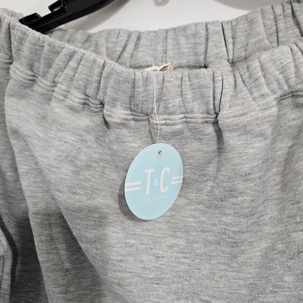 NWT! Cropped Off-the-Shoulder Grey Sweatshirt with Ballon Sleeves. Size M. - Picture 6 of 8